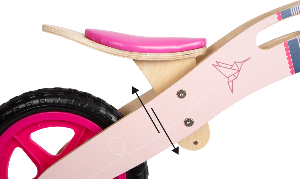 Biciclettina senza pedali Rosa Colibrì