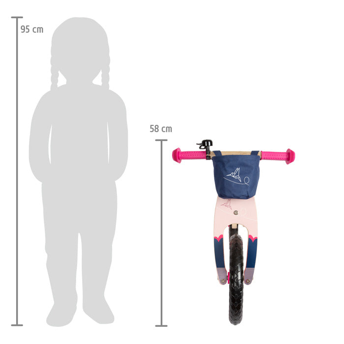 Biciclettina senza pedali Rosa Colibrì