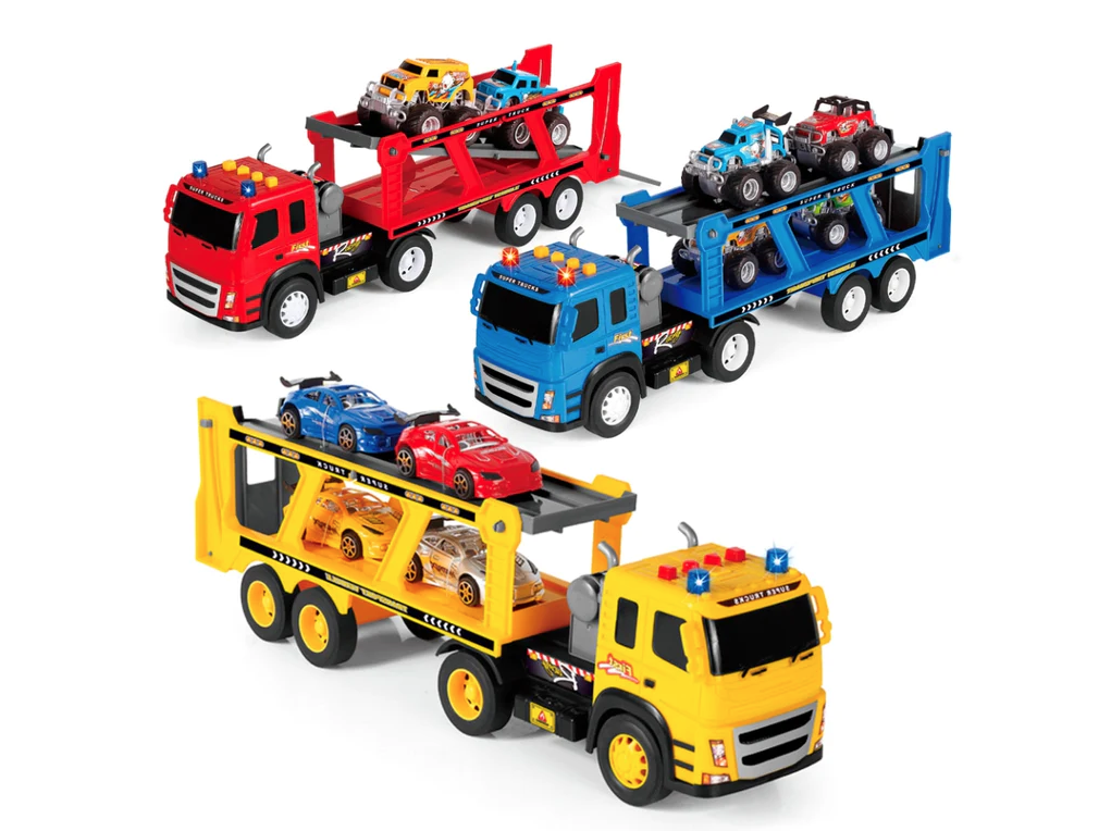 Car transporter Lights and Sounds With Vehicles