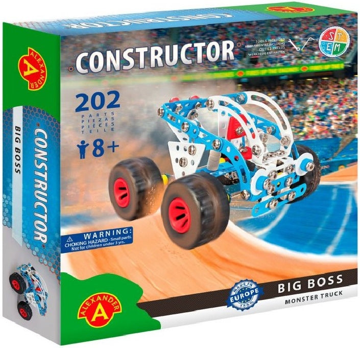 Constructor Big Boss Monster Truck Metallo