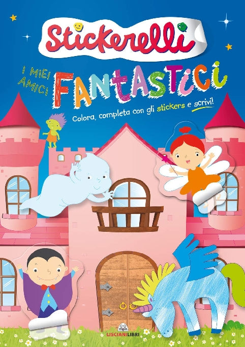 LIBRO ADESIVO ITALIANO I MIEI AMICI FANTASTICI