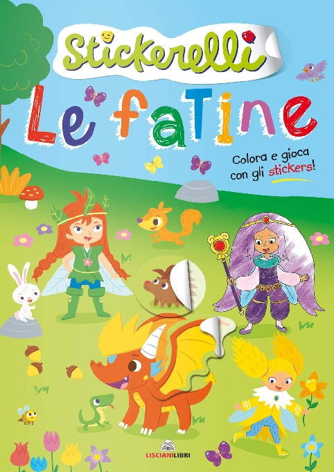 LIBRO ADESIVI ITALIANO LE FATINE