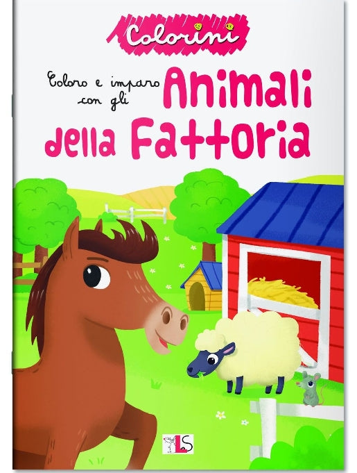 LIBRO DIPINGERE ITALIANO GLI ANIMALI DELLA FATTORI