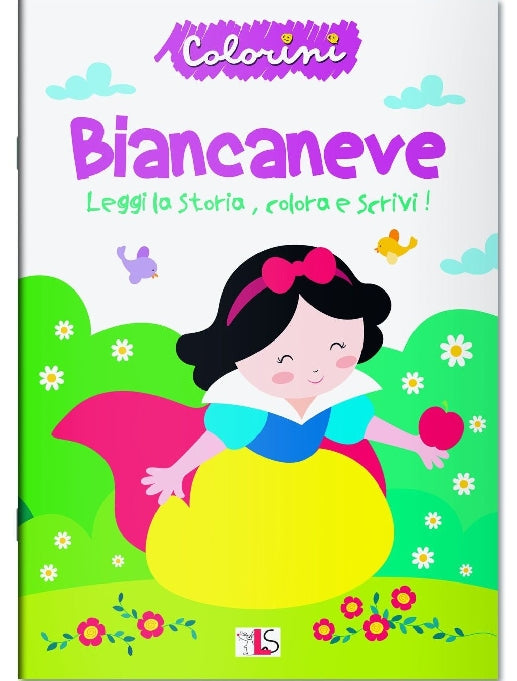 LIBRO DIPINGERE ITALIANO BIANCANEVE