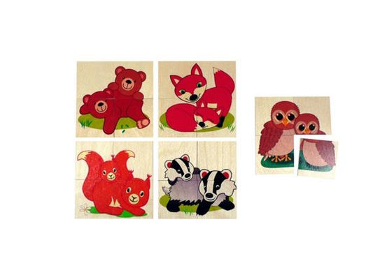 PUZZLE CUCCIOLI ANIMALI 20PZ.LEGNO
