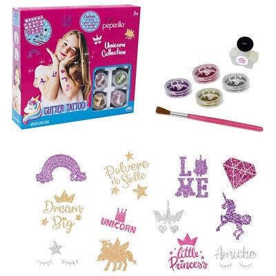 Glitter Tattoo Set Unicorn