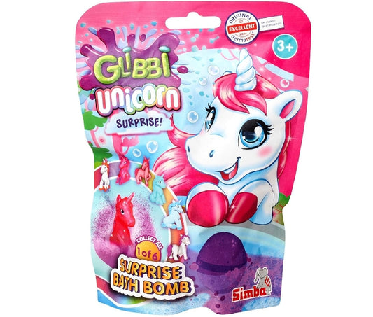 GLIBBI BOMBE DA BAGNO UNICORNO CON SORPRESA