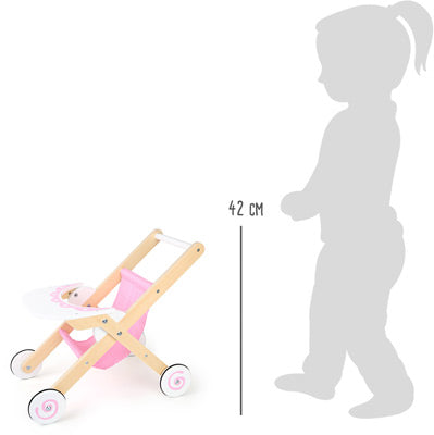 Pink doll stroller