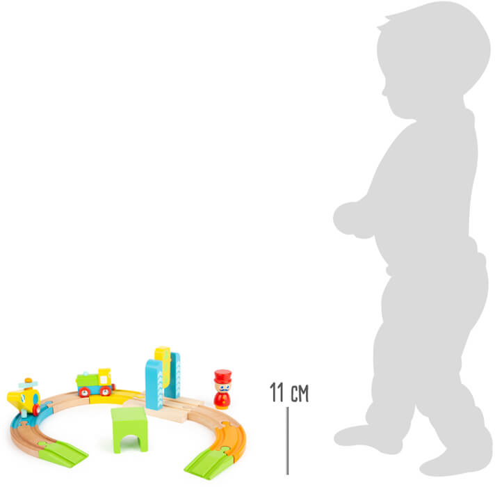 Trenino in legno Junior Elicottero