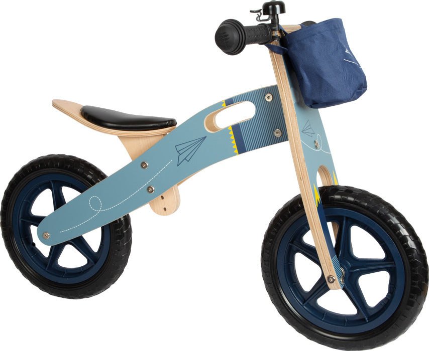 Blue paper plane bicycle