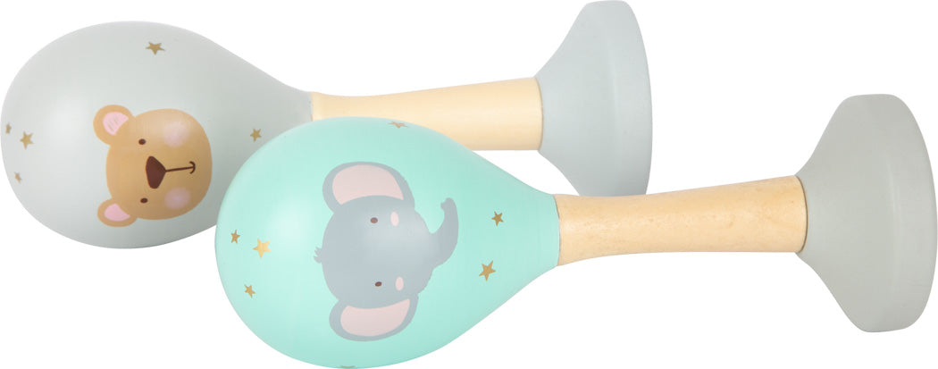 Pastel musical rattles