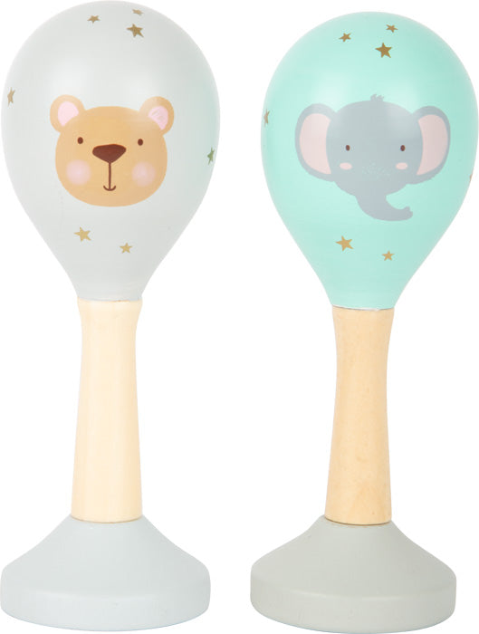 Pastel musical rattles