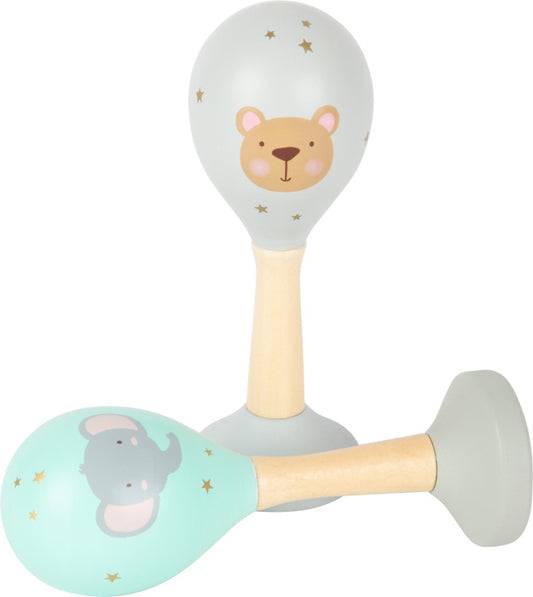 Pastel musical rattles