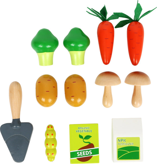 Vegetable garden with play accessories