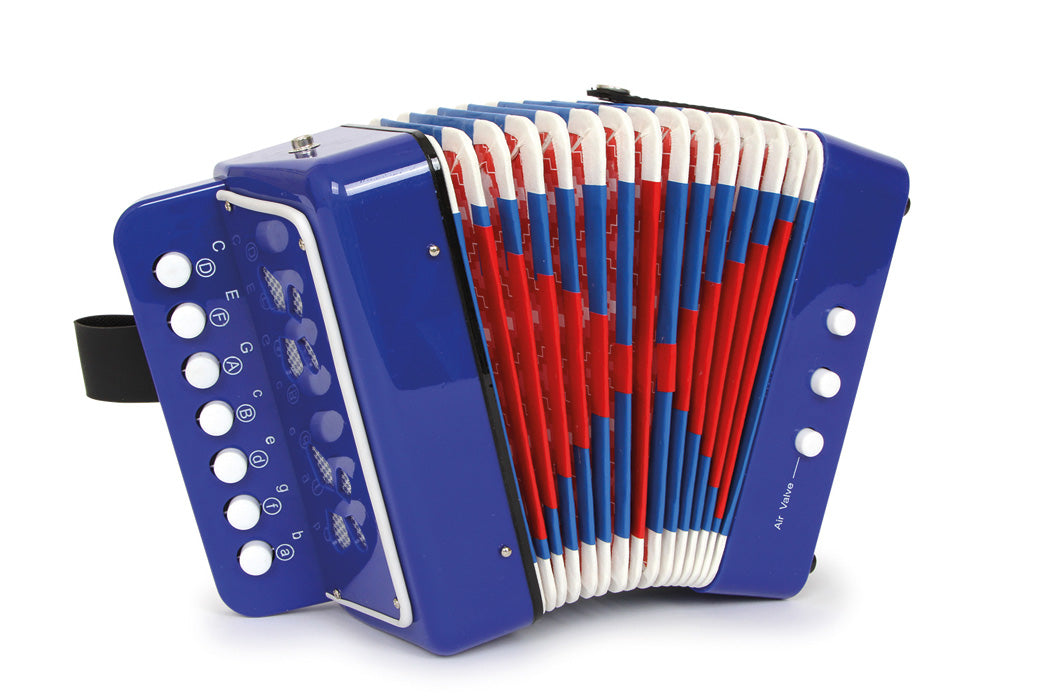 Blue accordion