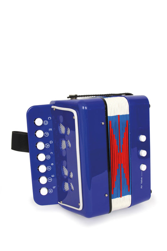 Blue accordion