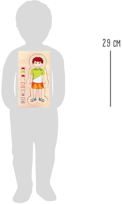 Puzzle a strati Anatomia Ragazzo
