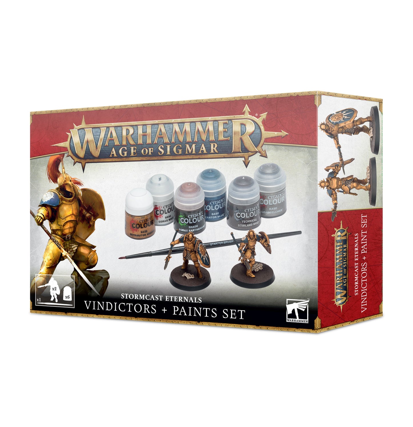 WARHAMMER AOS: STORMCAST ETERNALS, VINDICTORS + PAINT SET [60-10]