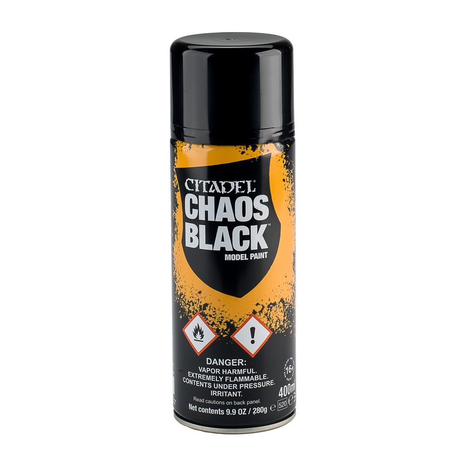 WARHAMMER: CHAOS BLACK SPRAY (UK/ROW) [62-02]