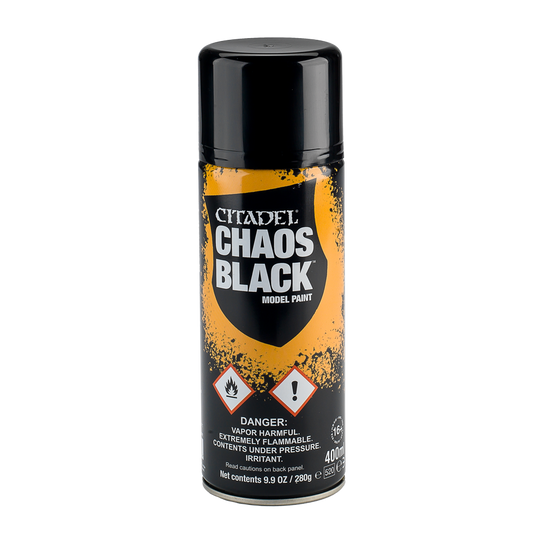 WARHAMMER: CHAOS BLACK SPRAY (UK/ROW) [62-02]