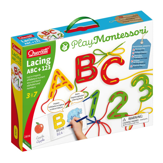 Play Montessori Lacing ABC+123